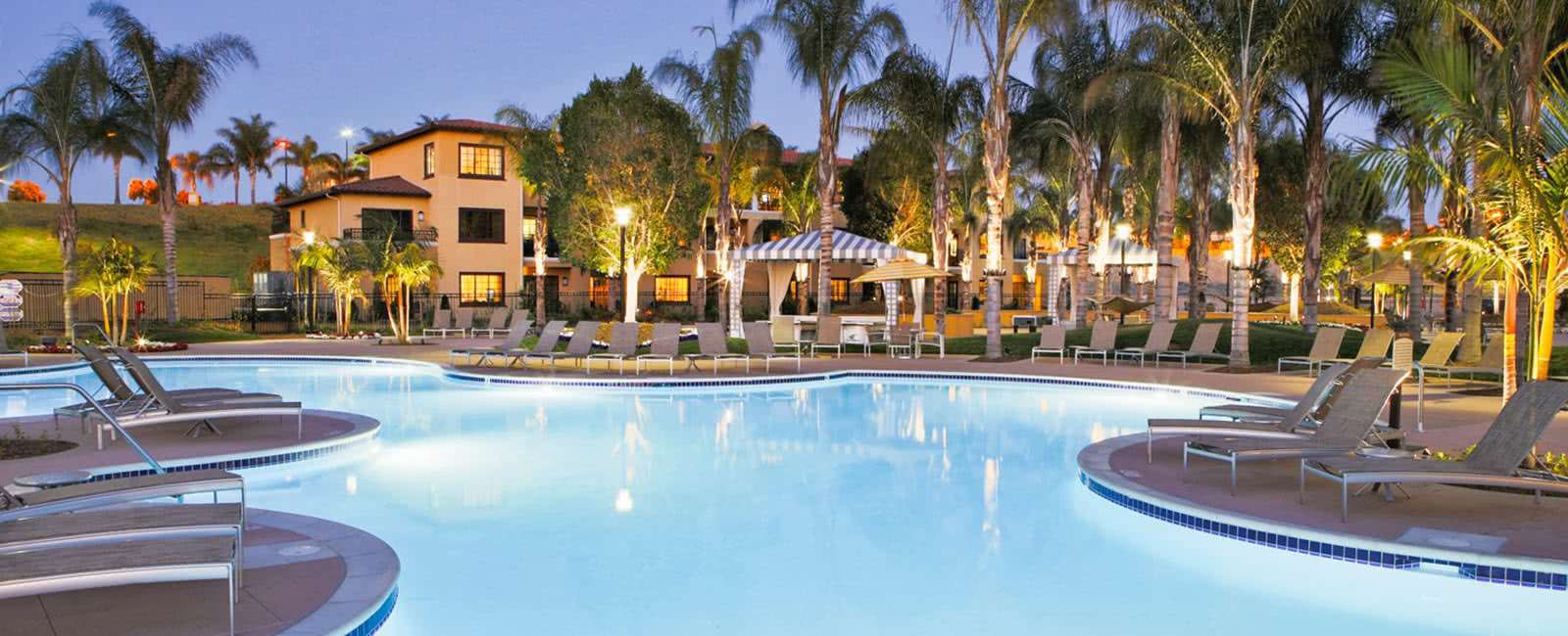 Pool Area at MarBrisa Resort in Carlsbad, California