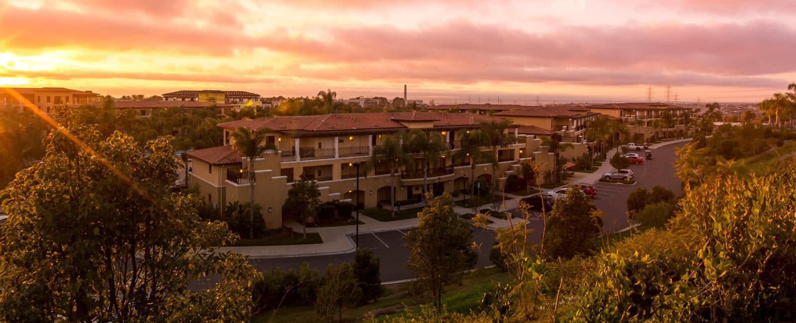 Exterior of MarBrisa Resort in Carlsbad, California