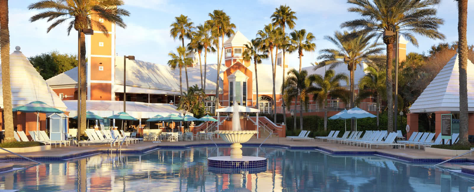 Pool Area of Hilton Grand Vacations Club at SeaWorld in Orlando, Florida