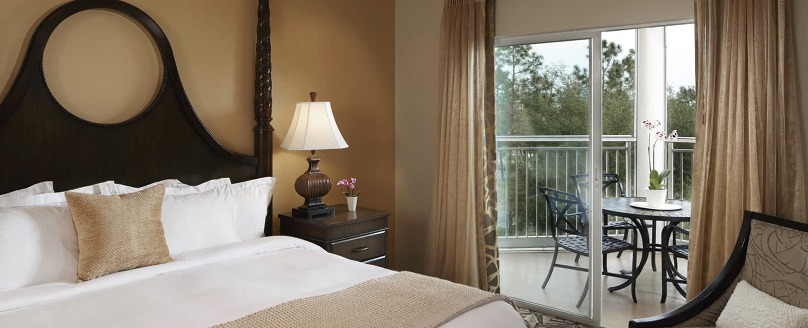 Bedroom at Hilton Grand Vacations Club at SeaWorld in Orlando, Florida