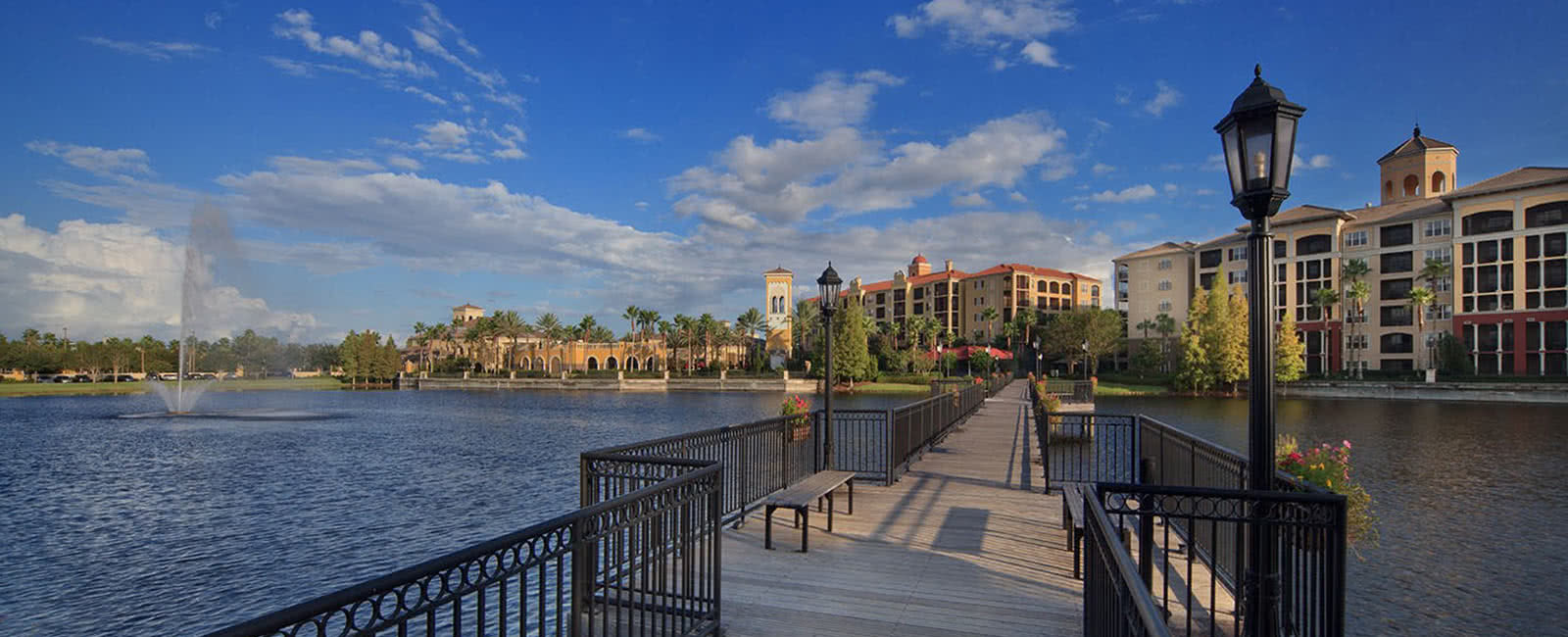 Exterior of Hilton Grand Vacations Club at Tuscany Village in Orlando, Florida