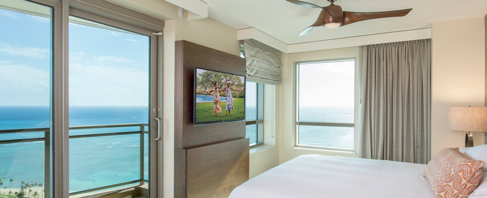 Bedroom at Grand Waikikian Resort in Honolulu, Hawaii