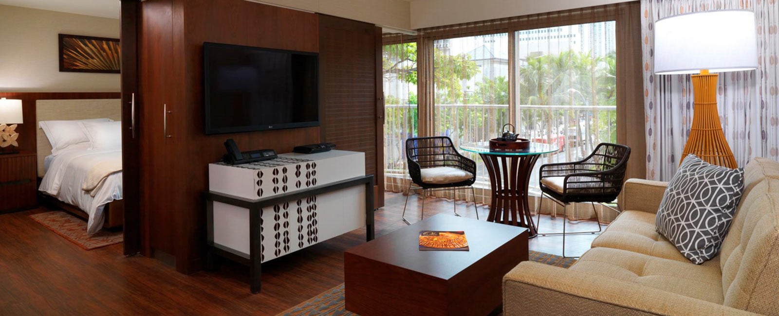 Living Area at Hokulani Waikiki Resort in Honolulu, Hawaii