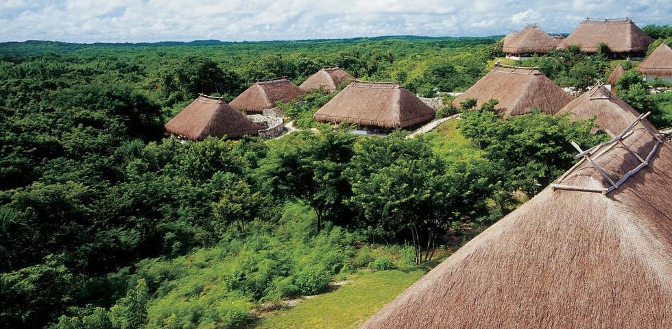 The Exterior of the Explorean Kohunlich in Mexico