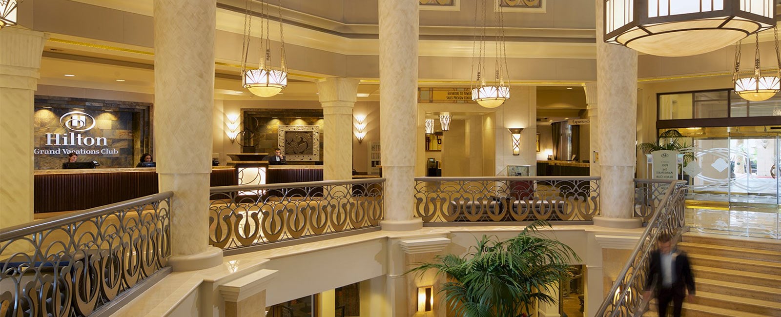 Interior of Hilton Grand Vacations on the Boulevard in Las Vegas, Nevada