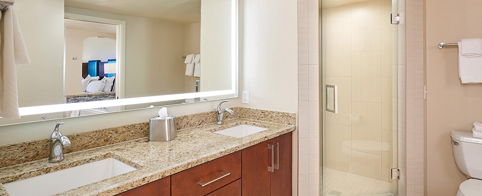 Bathroom at Hilton Grand Vacations on Paradise in Las Vegas, Nevada