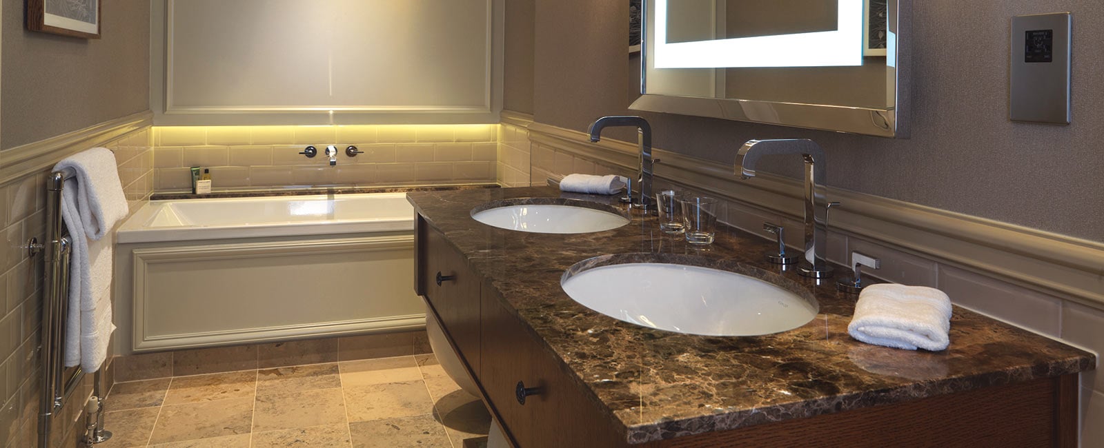 Bathroom at Hilton Grand Vacations Club at Craigendarroch Suites in Royal Deeside, Scotland