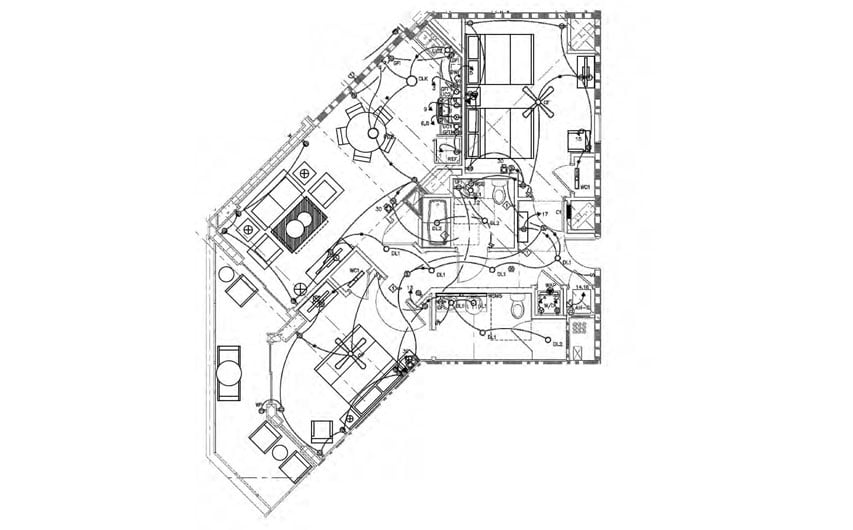 Two-Bedroom Floor Plan at Ocean 22 in Myrtle Beach, South Carolina