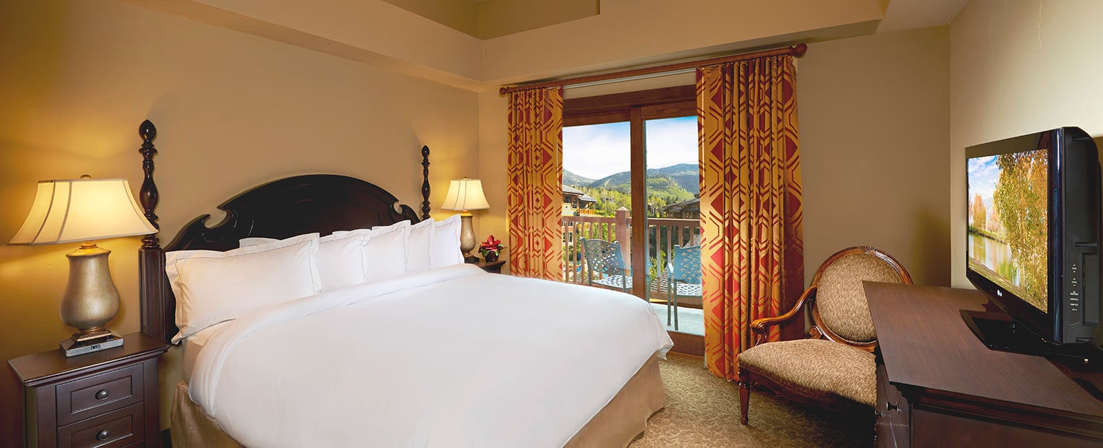 Bedroom at Sunrise Lodge in Park City, Utah